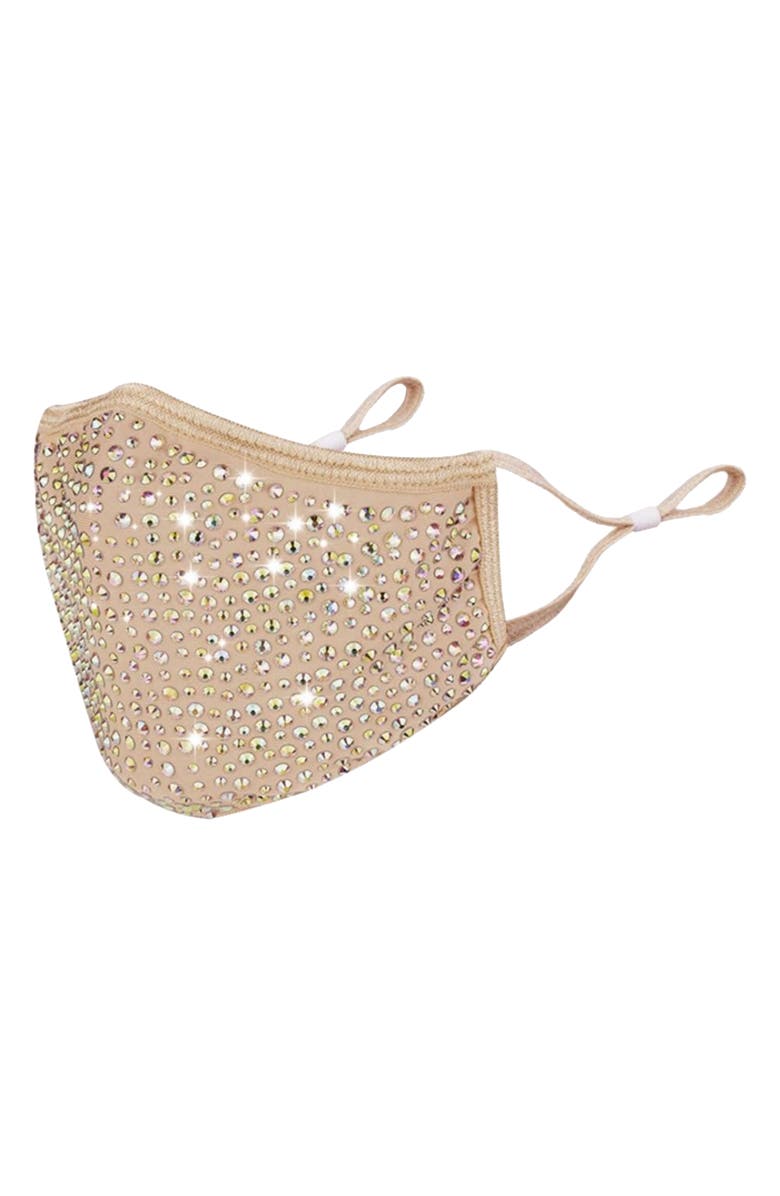 NATALIE MILLS Destiny Crystal Adult Cotton Face Mask, Alternate, color, 