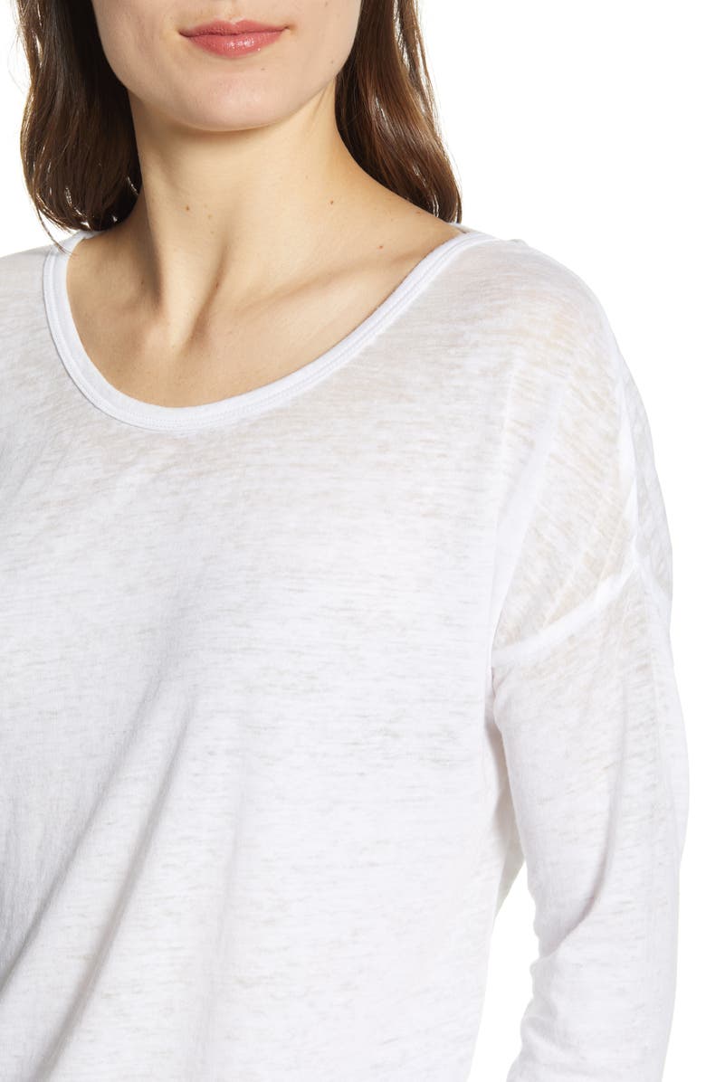 Splendid Zander Long Sleeve Burnout Tee, Alternate, color, 