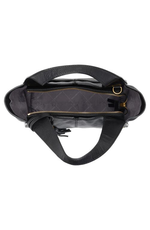 Vince Camuto Aleah Leather Satchel In Black