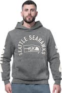 STARTER Men's Starter Charcoal Seattle Seahawks Handoff Vintage Logo Fleece Hoodie Sweatshirt