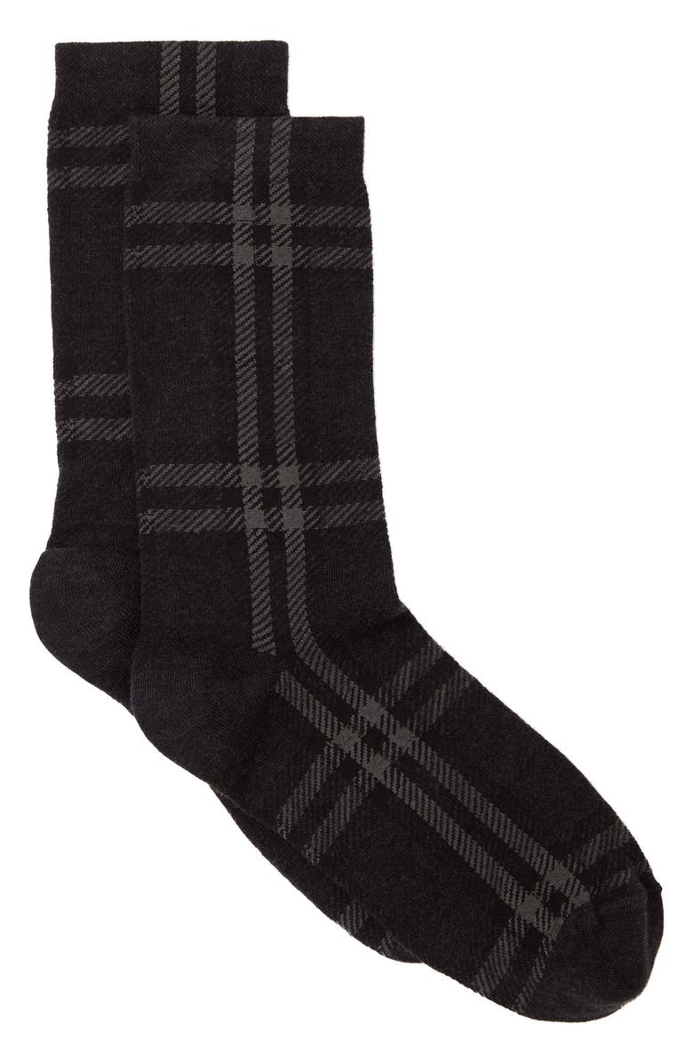 Burberry Check Ankle Socks, Main, color, 