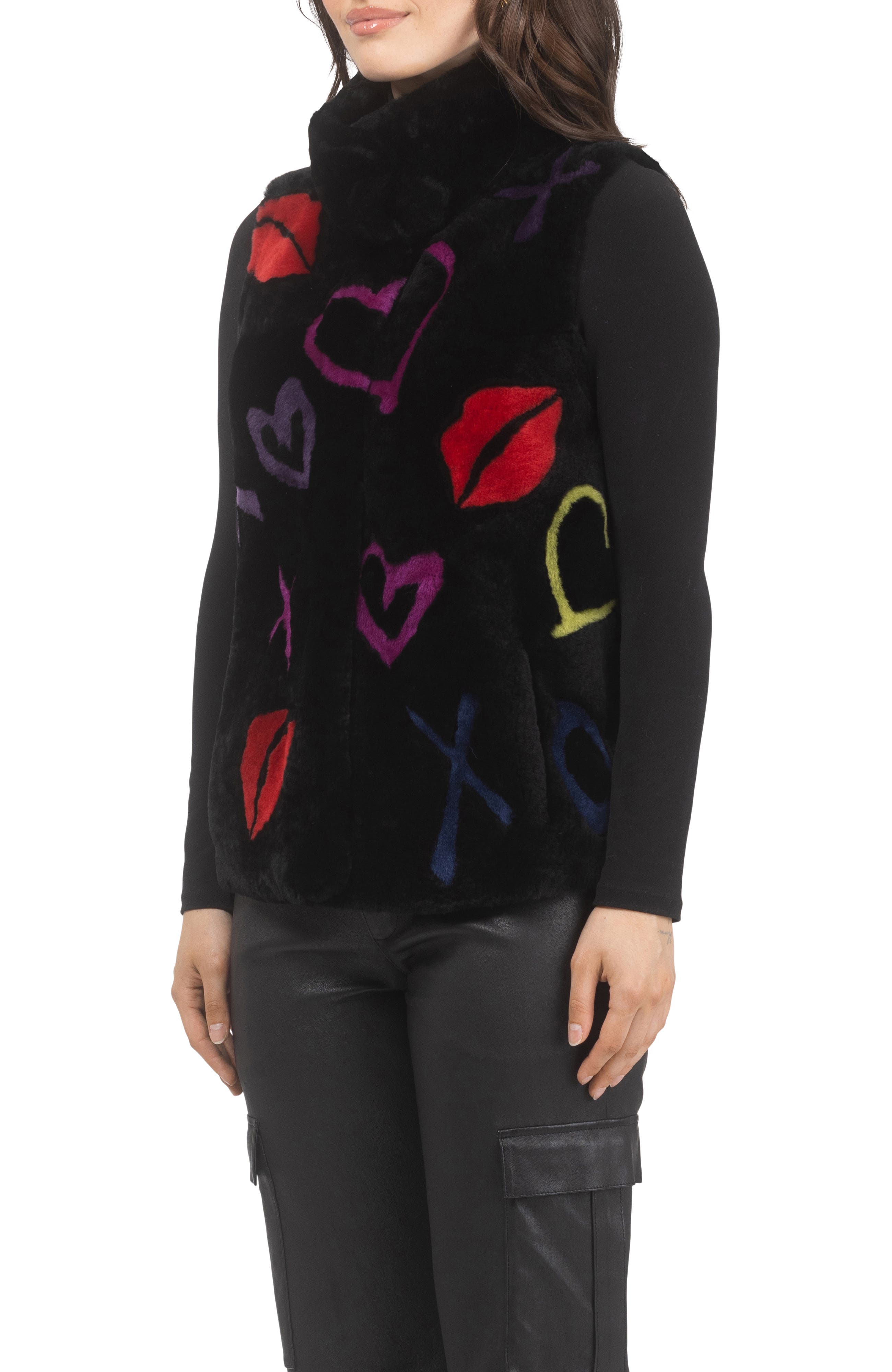 Reversible Select Genuine Shearling Vest - image 2