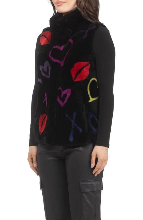 Gorski Reversible Select Shearling Lamb Vest In Black