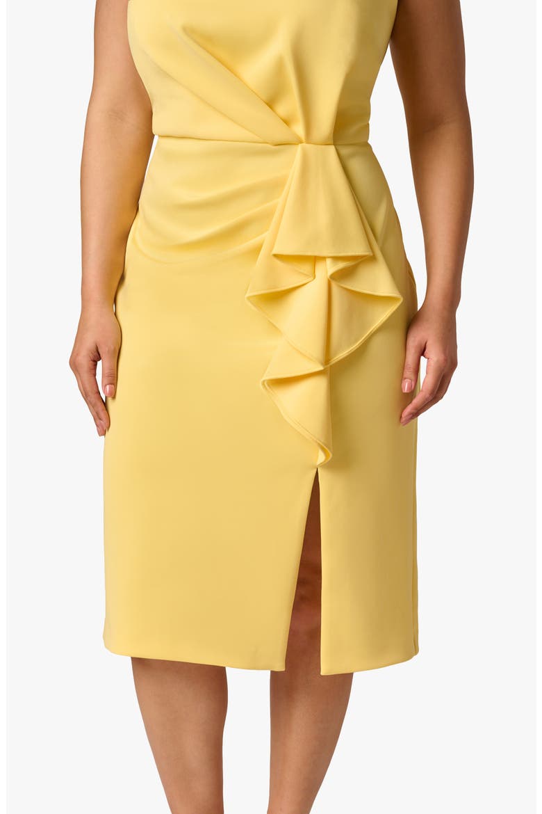 Ruffle Sleeveless Sheath, Alternate, color, WARM SUN