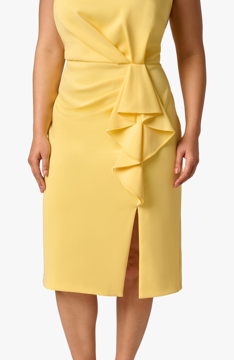 Adrianna Papell Ruffle Sleeveless Sheath, Alternate, color, 