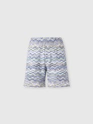 Missoni Cotton Shorts With Raschel Knit And Greek Motif