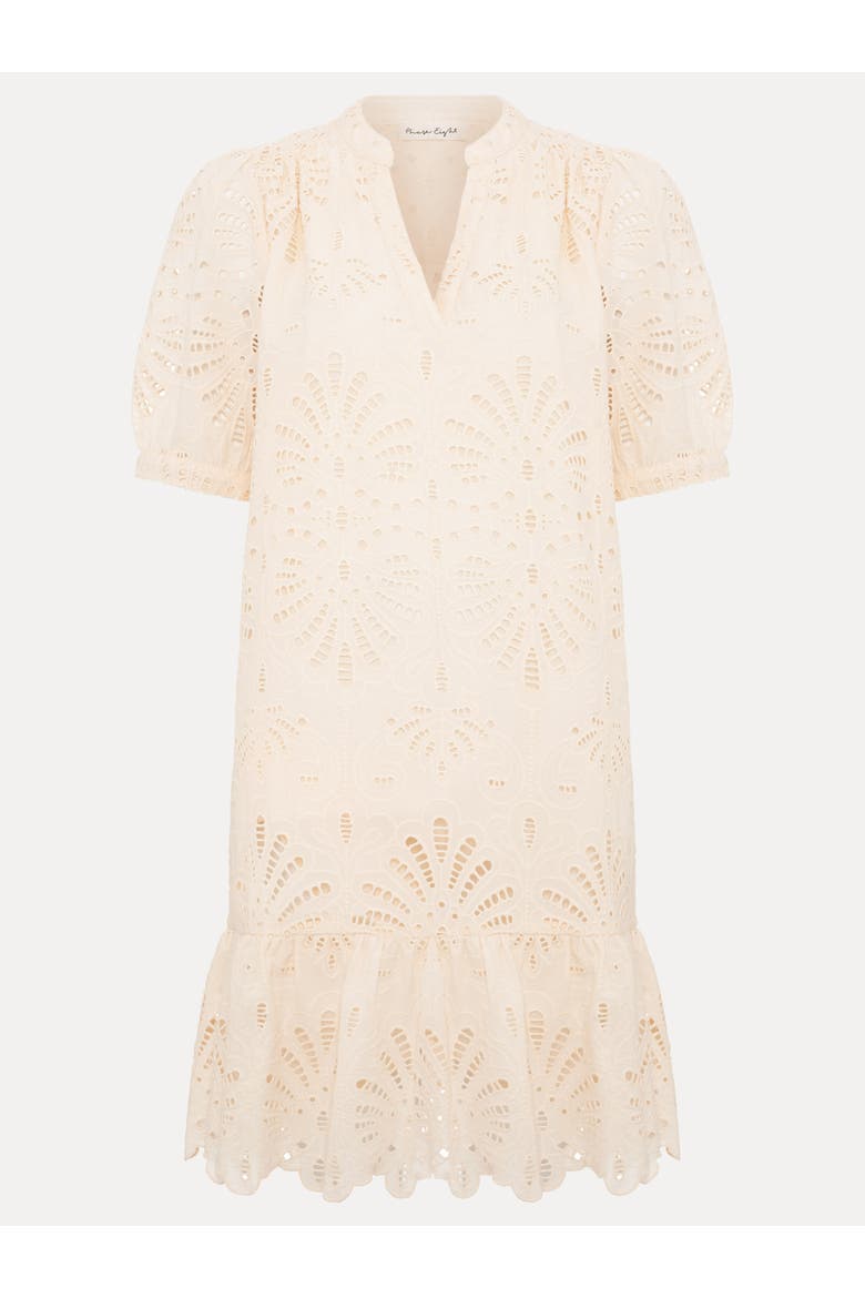 Liliana Embroidered Mini Dress, Alternate, color, Yellow