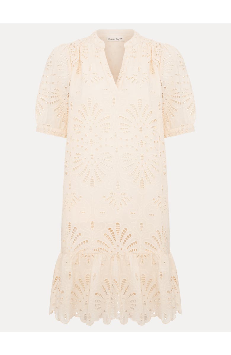 Phase Eight Liliana Embroidered Mini Dress, Alternate, color, Yellow