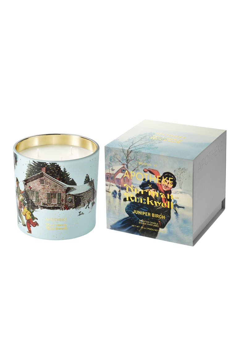 Norman Rockwell Juniper Birch Candle, Main, color, NO COLOR