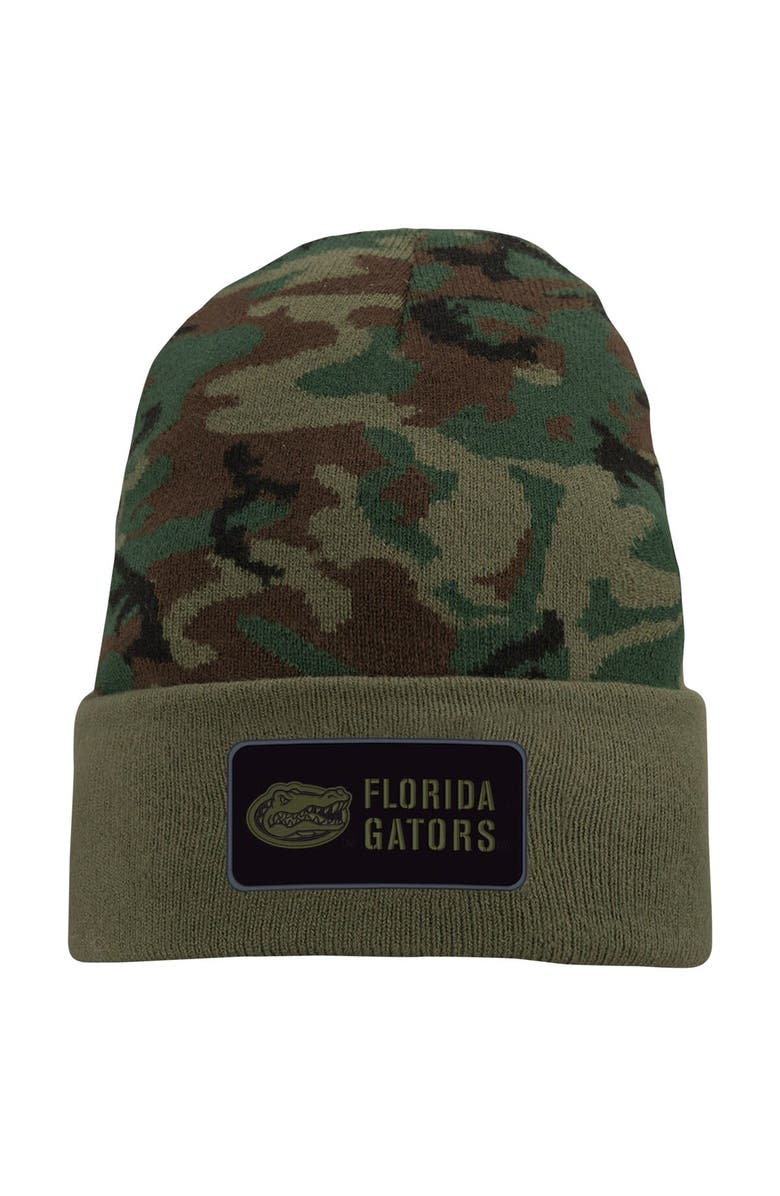 Nike Men's Nike Camo Florida Gators Military Pack Cuffed Knit Hat, Main, color, Camo