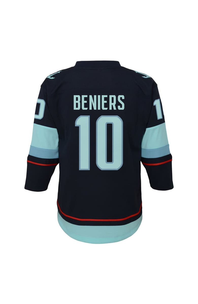 Outerstuff Youth Matty Beniers Navy Seattle Kraken Alternate Replica Player Jersey, Alternate, color, Navy