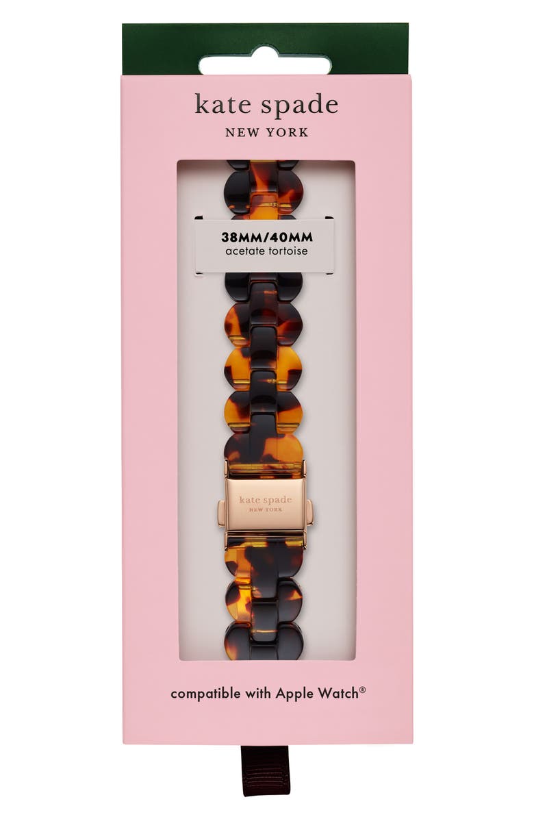 Kate Spade New York acetate 16mm Apple Watch<sup>®</sup> bracelet watchband, Alternate, color, 