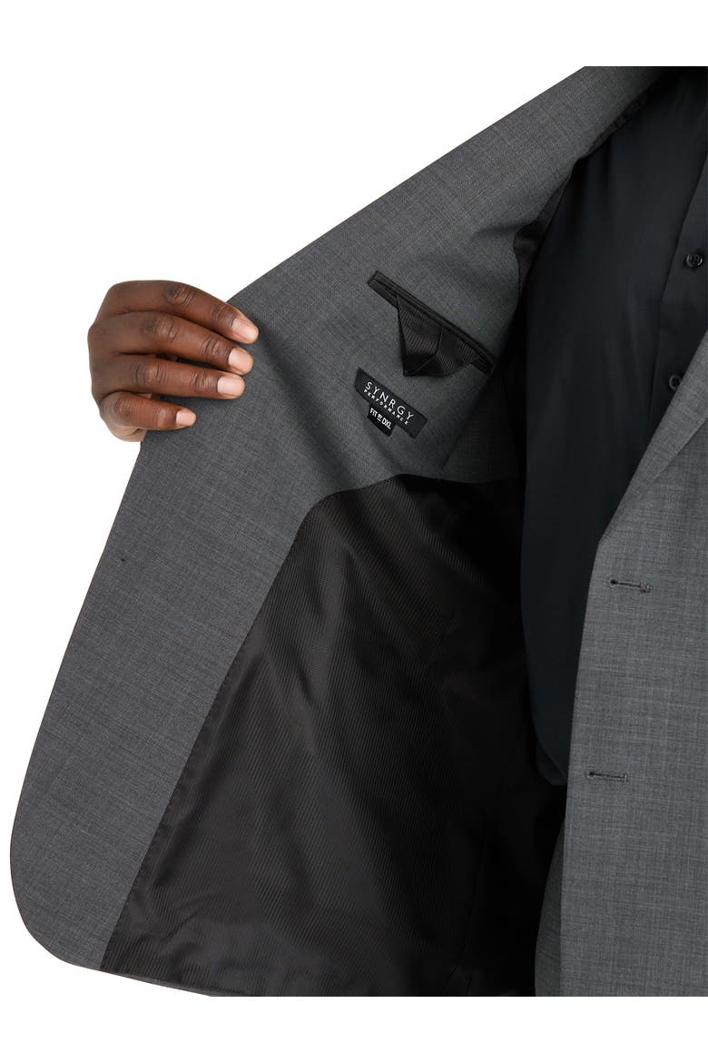 Big & Tall Performance Stretch Suit Jacket, Alternate, color, GREY
