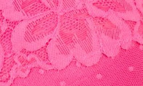 Hunkemoller Hunkemöller Harmony Mesh & Lace Underwire Bra In Sangria Sunset