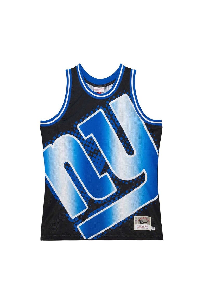 Men's Mitchell & Ness Black New York Giants Big Face 7.0 Fashion Tank Top, Alternate, color, Black