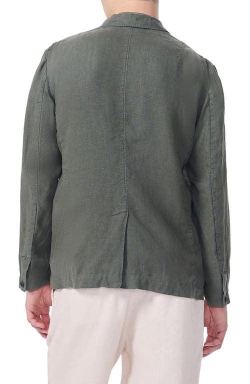 Rag & Bone Butler Patch Pocket Linen Sport Coat In Green