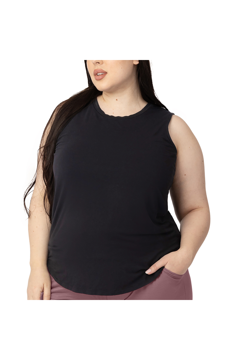 Nursing/Maternity Tank, Main, color, BLACK