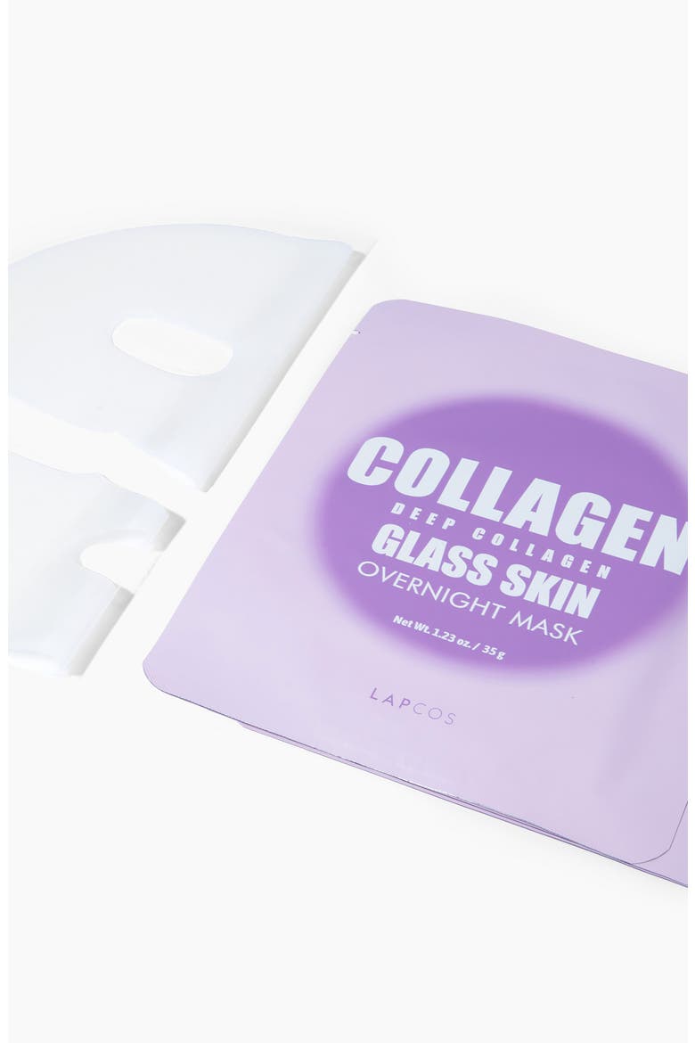 Deep Collagen Glass Skin Overnight Sheet Mask, Alternate, color, PURPLE