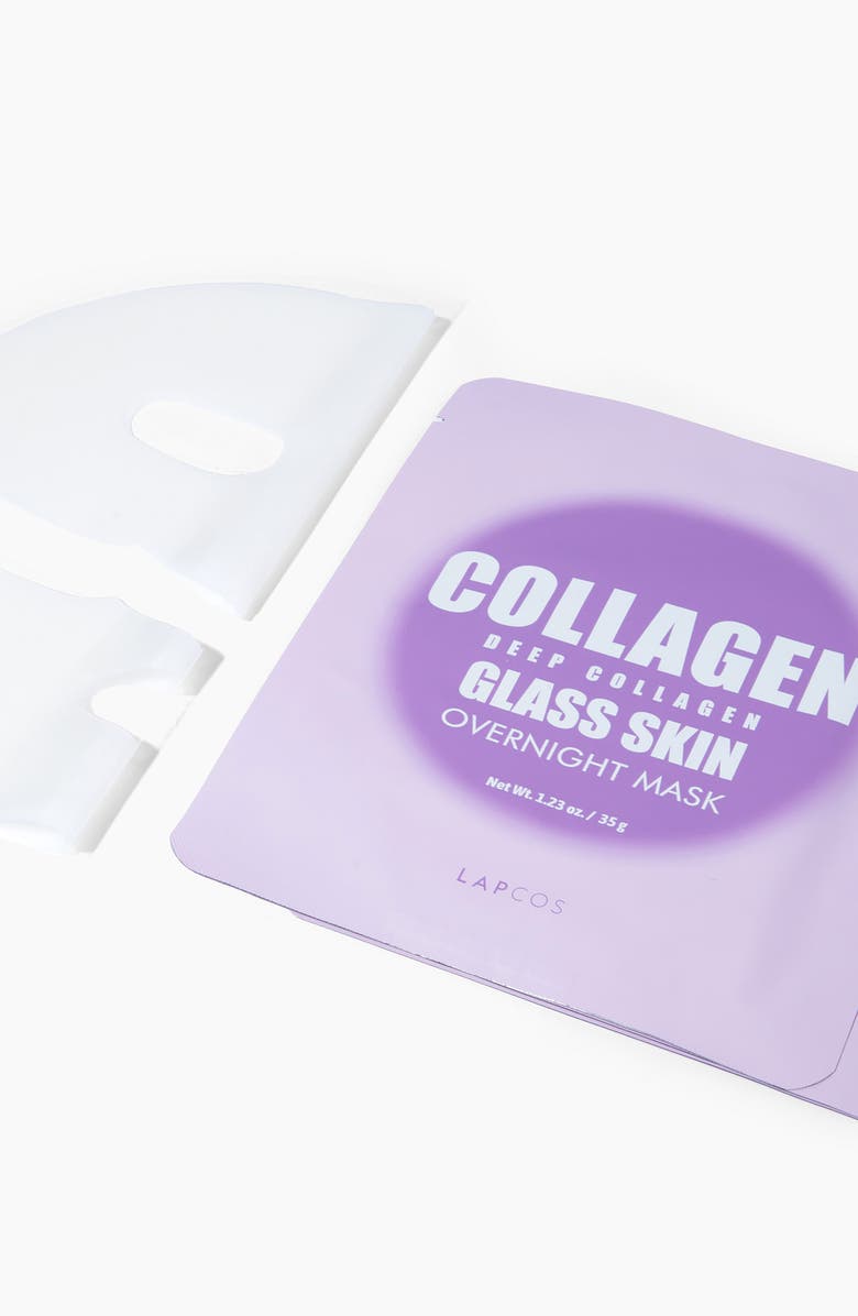 LAPCOS Deep Collagen Glass Skin Overnight Sheet Mask, Alternate, color, Purple