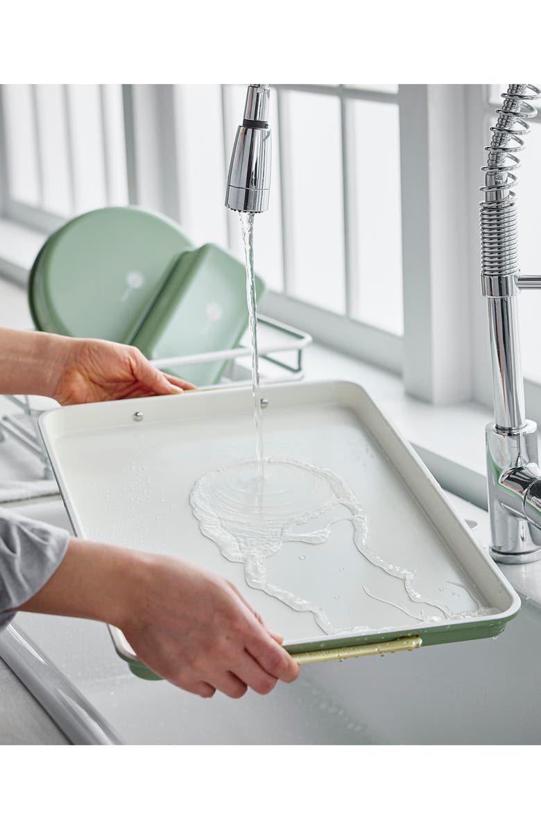 GreenPan Reserve Rectangular Baking Sheet, Alternate, color, Sage