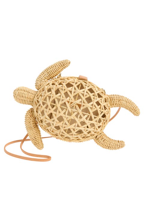 The Tortoise Rattan Convertible Clutch