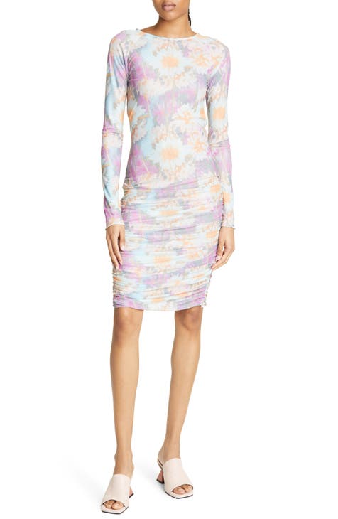 Ulla Ruched Long Sleeve Dress