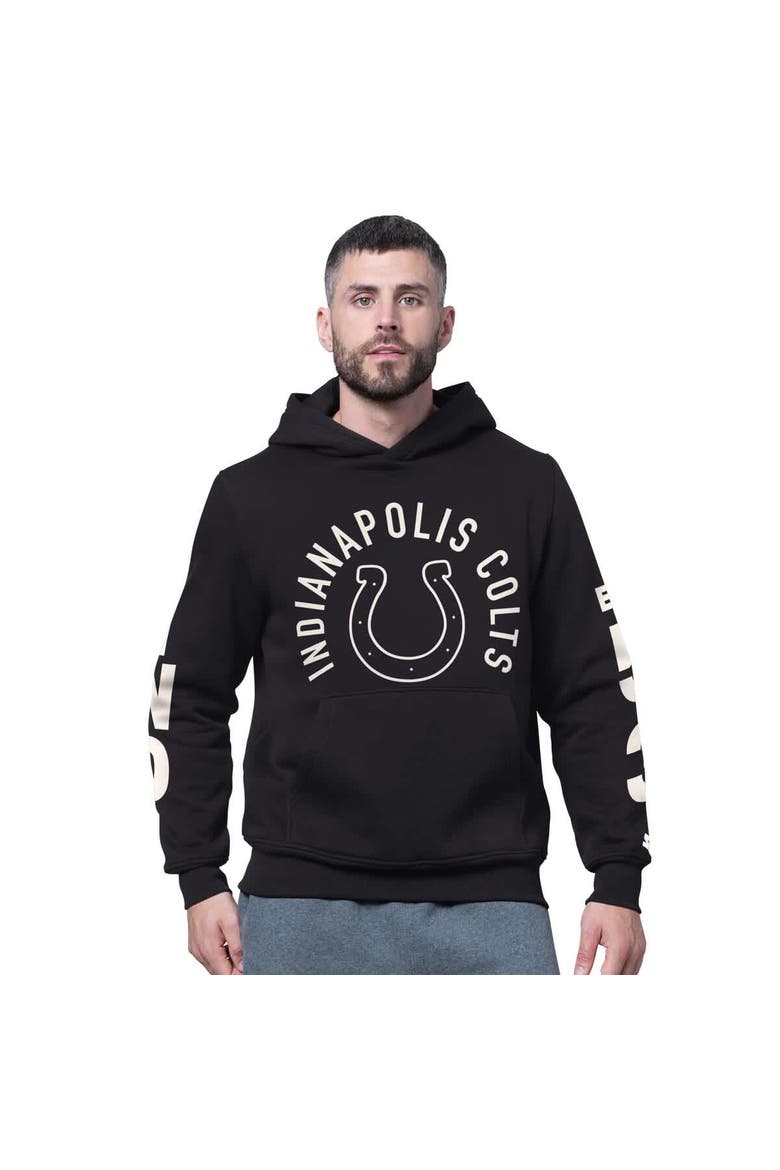 Men's Starter Black Indianapolis Colts Handoff Fleece Hoodie Sweatshirt, Main, color, Black