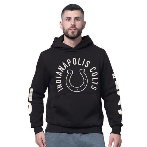 Men's Starter Black Indianapolis Colts Handoff Fleece Hoodie Sweatshirt