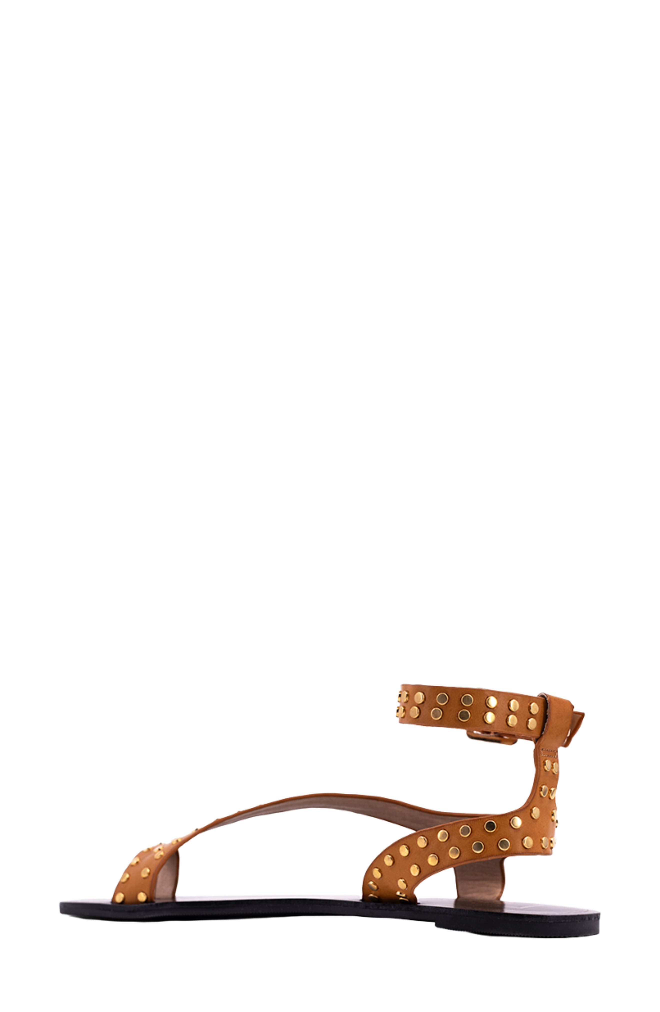 Carrie Ankle Strap Sandal, Alternate, color, CAMEL