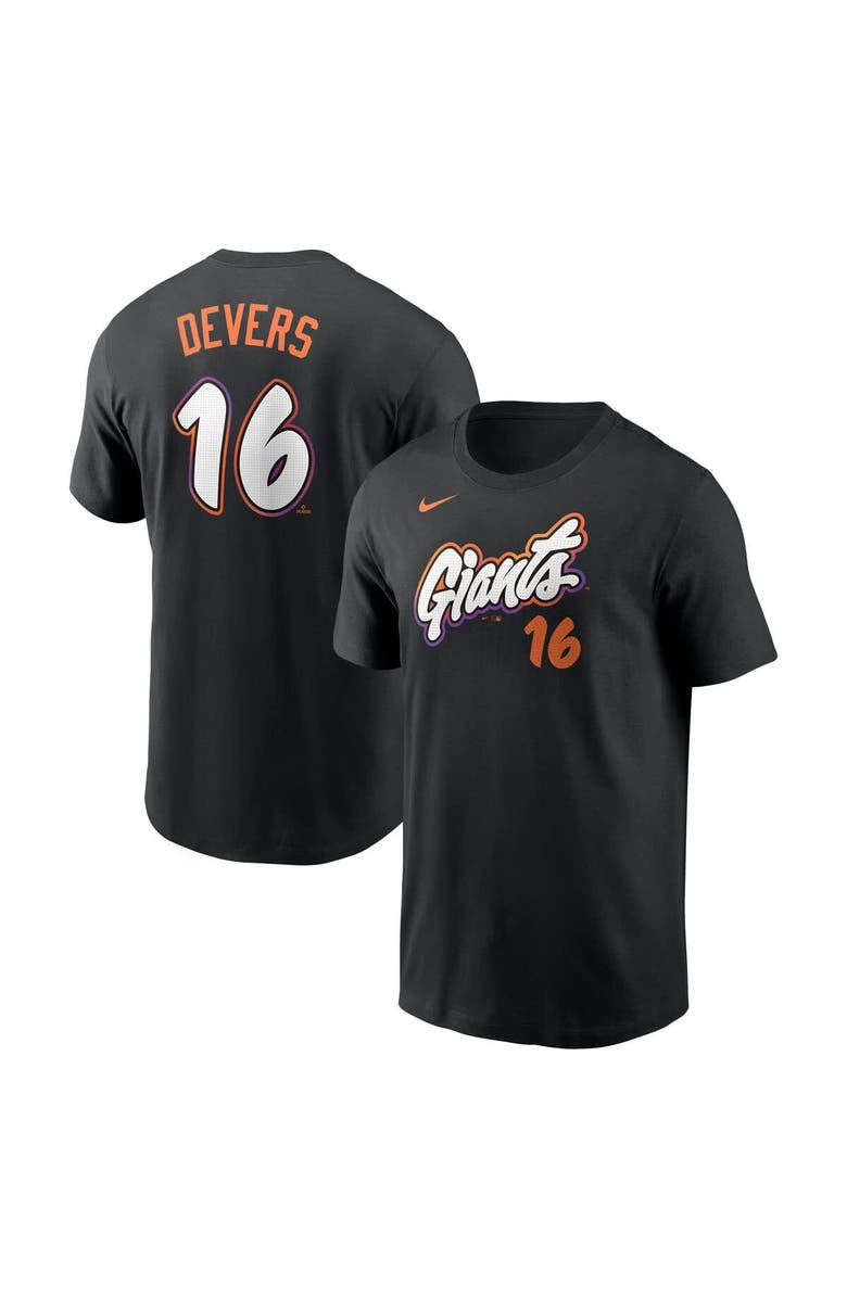 Nike Men's Nike Rafael Devers Black San Francisco Giants 2025 City Connect Fuse Name & Number T-Shirt, Main, color, Black