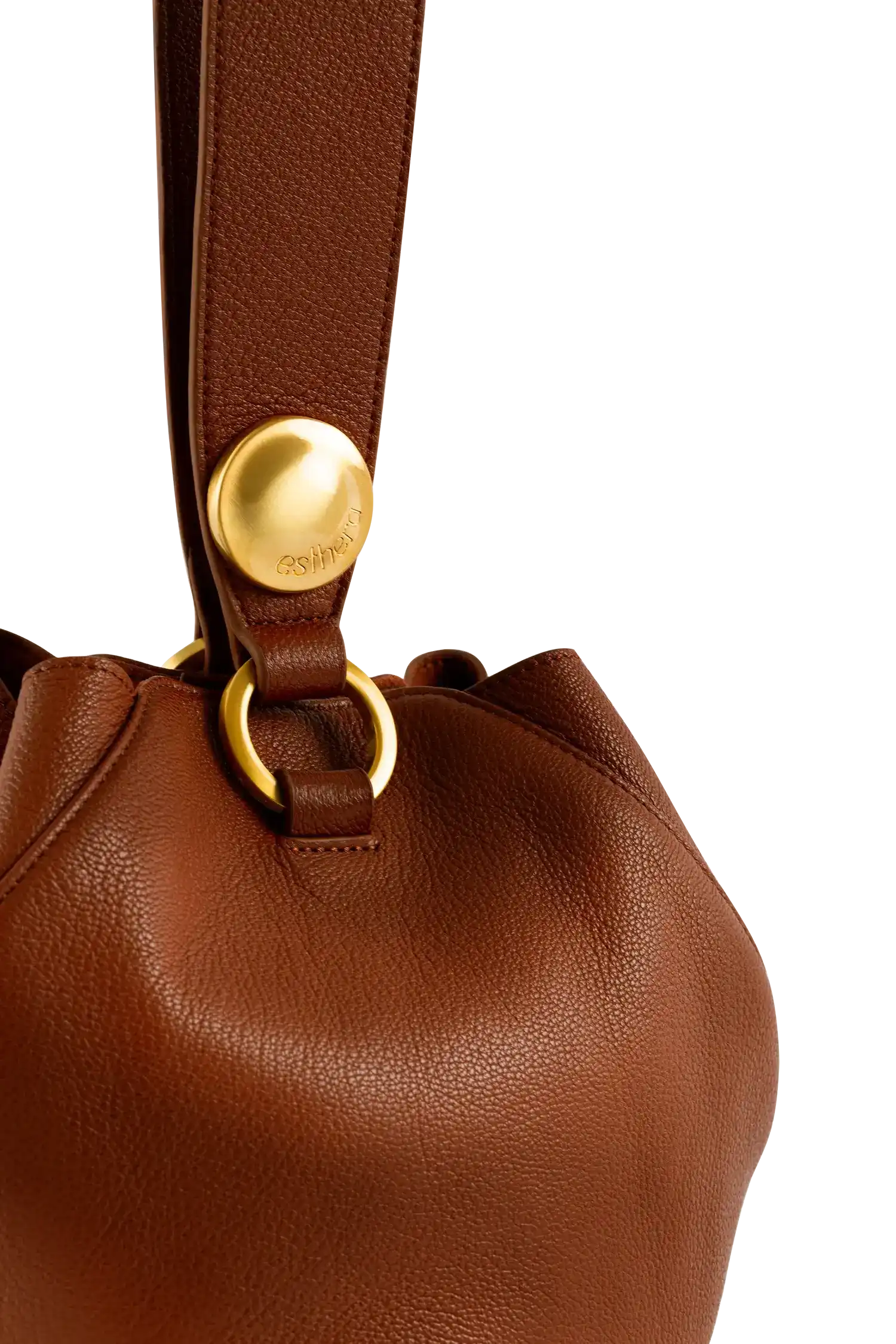 Esthera 2PM Leather Handbag, Alternate, color, Brown