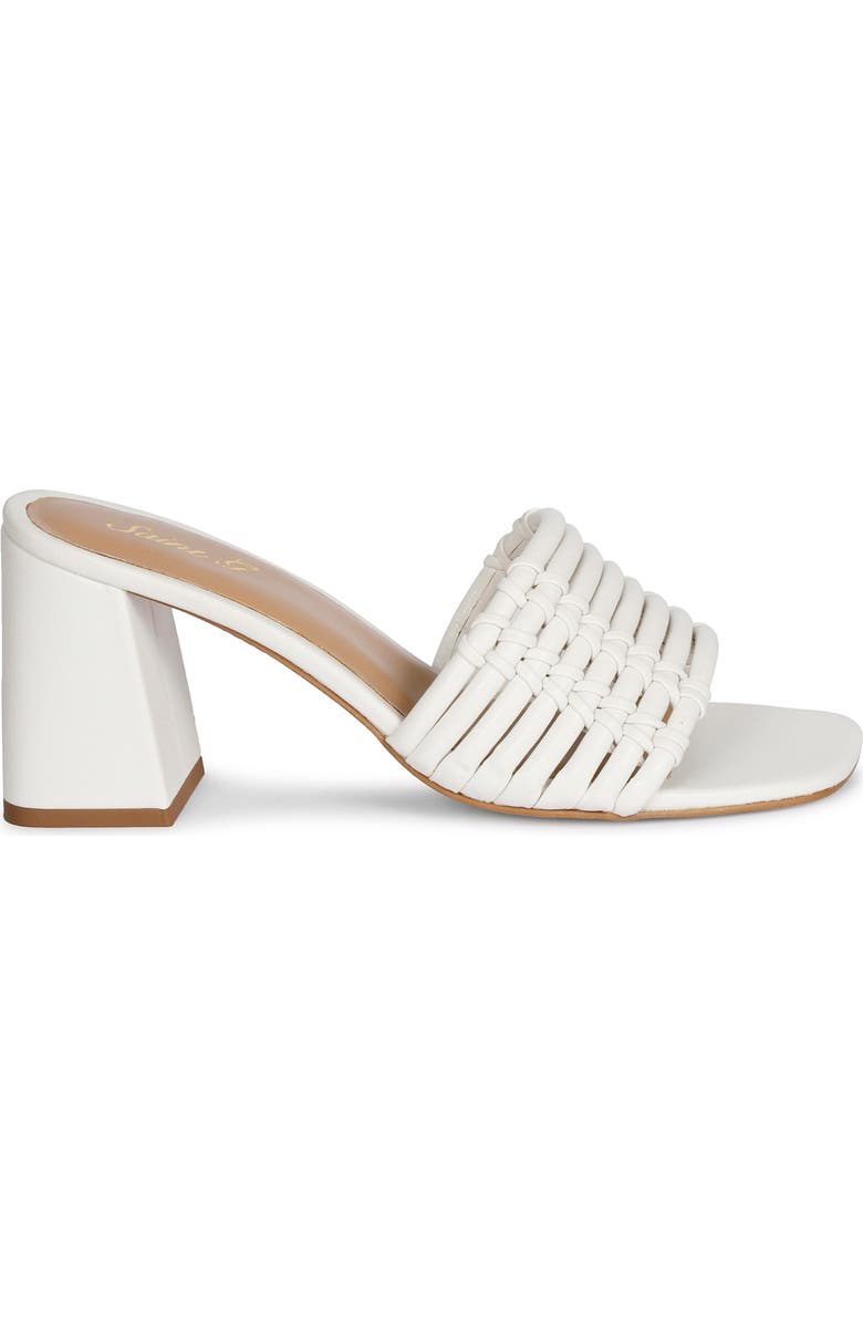 SAINT G Bethany Block Heel Slide Sandal, Alternate, color, Off White