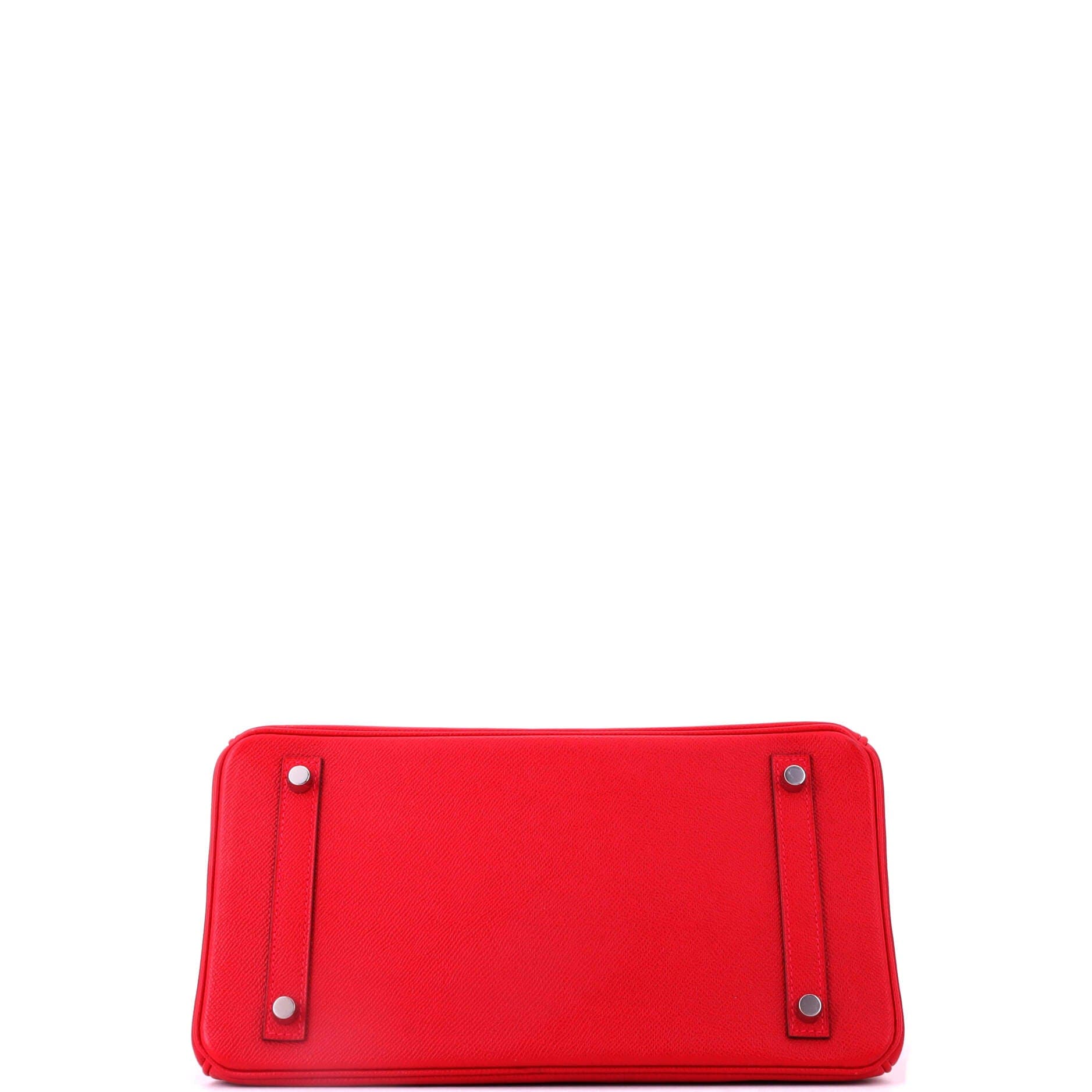 Pre-Owned Hermes Birkin Handbag Red Epsom with Palladium Hardware 30, Alternate, color, Rouge Vif