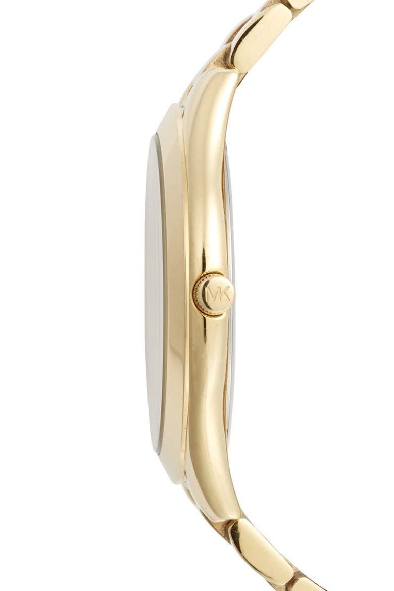 'Slim Runway' Bracelet Watch, 42mm, Alternate, color, GOLD/ PINK