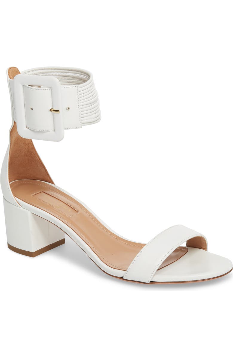 Aquazzura Casablanca Ankle Cuff Sandal, Main, color,