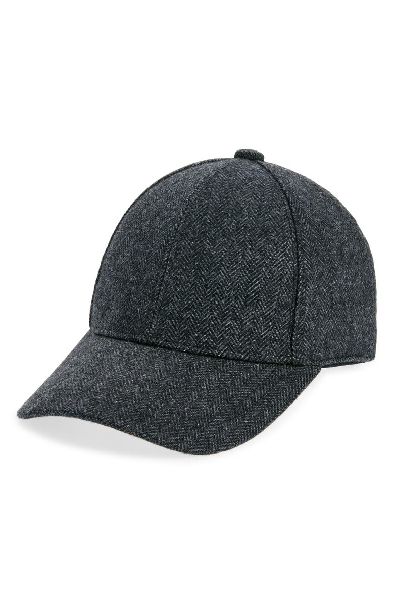 Robert Barakett Herringbone Baseball Cap, Main, color, Black