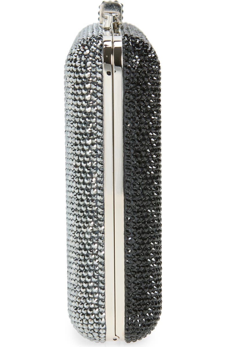 JUDITH LEIBER COUTURE Marilyn Slim Slide Clutch, Alternate, color, Silver Jet Multi