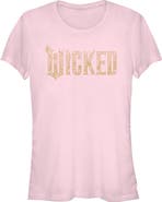 Wicked: For Good Junior's Wicked For Good Official Floral Logo Graphic T-Shirt