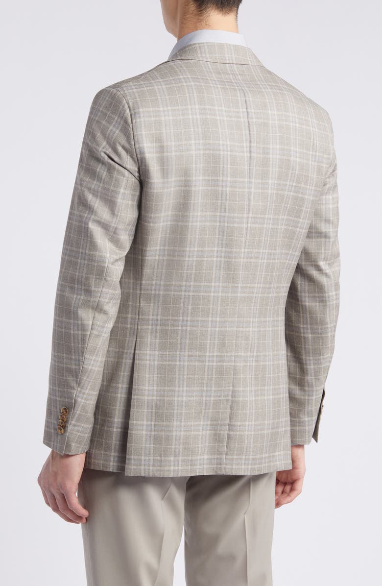 Peter Millar Plaid Wool, Silk & Linen Sport Coat, Alternate, color, 
