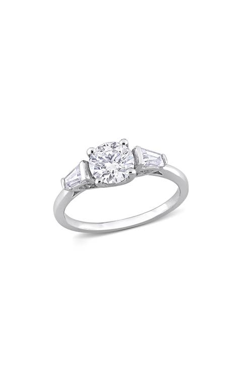 Dew Lab Grown Moissanite Tapered Ring