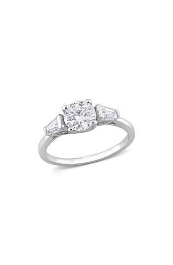 Delmar Dew Lab Grown Moissanite Tapered Ring