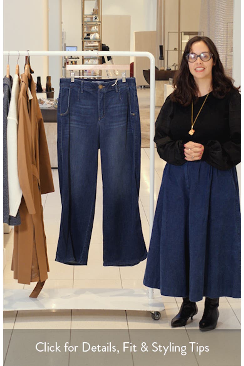 Whitney 'Ab'Solution Skyrise Wide Leg Ankle Jeans video