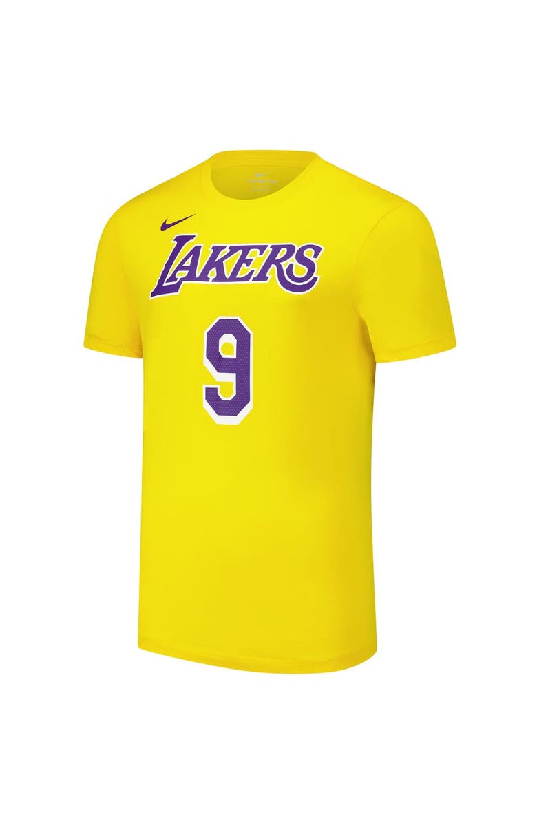 Nike Unisex Nike Bronny James Gold Los Angeles Lakers Name & Number T-Shirt, Alternate, color,