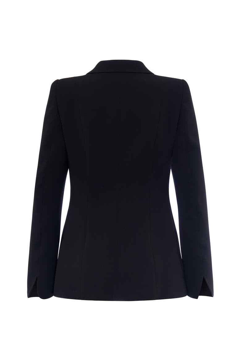 Classic Blazer With Sharp Shoulders, Alternate, color, Black