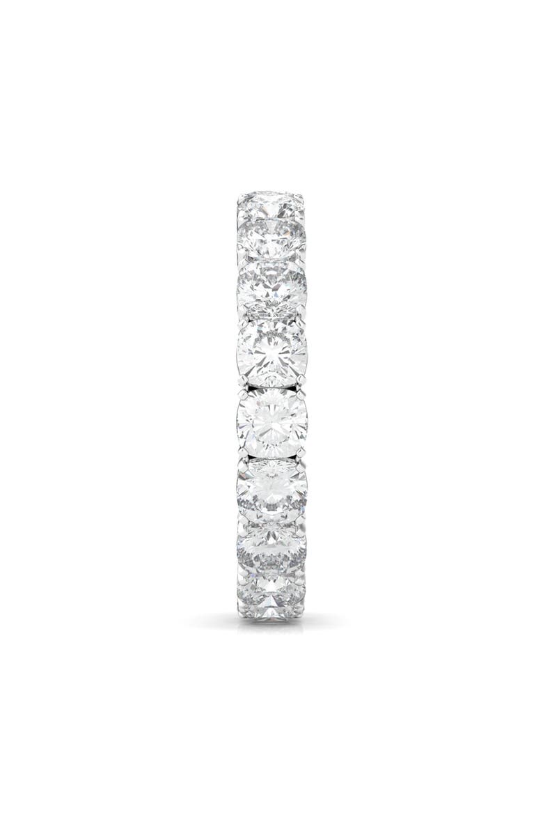 Cushion Cut Lab Created Diamond Eternity Ring, Alternate, color, WHITE GOLD