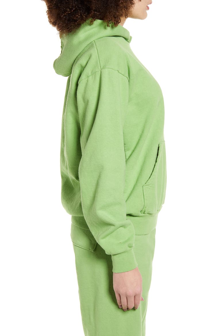 Heavy Fleece Hoodie, Alternate, color, MATCHA