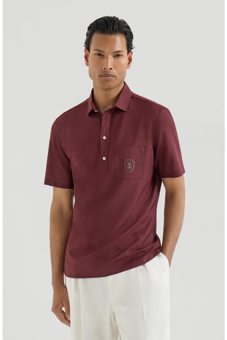 Poplin polo, Main, color, Cherry