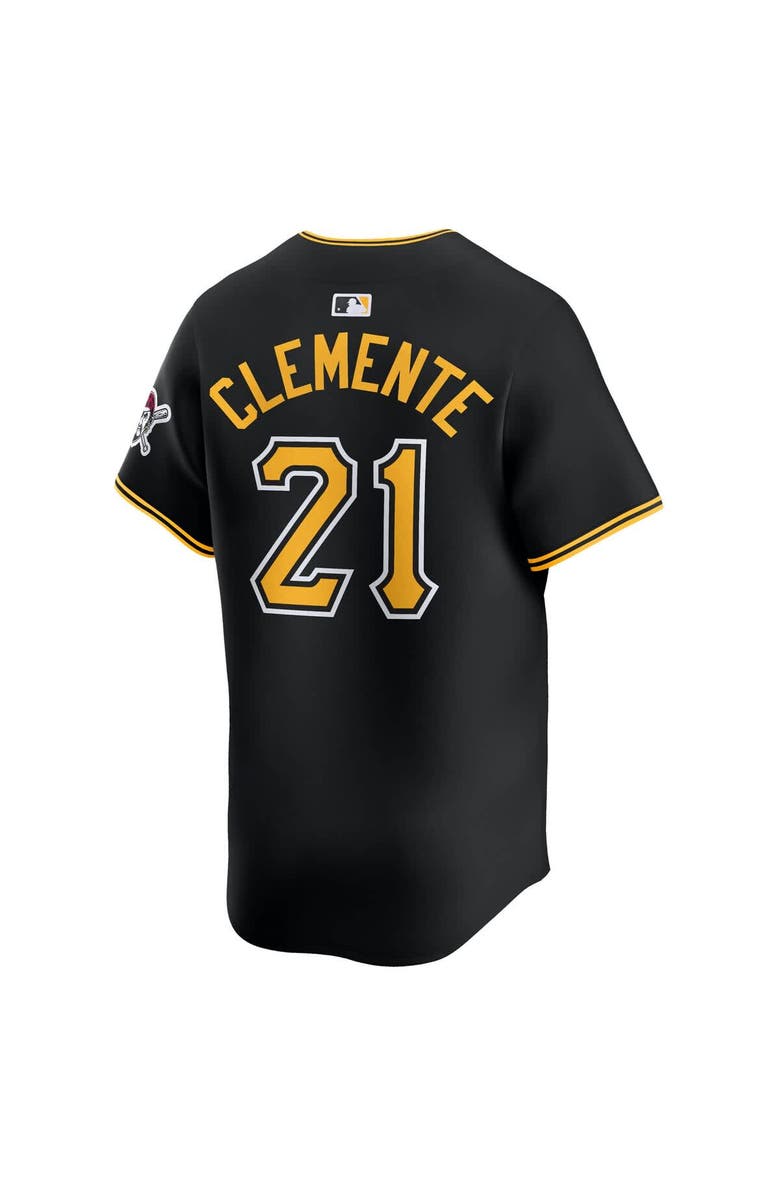 Nike Men's Nike Roberto Clemente Black Pittsburgh Pirates Alternate Limited Jersey, Alternate, color, Black