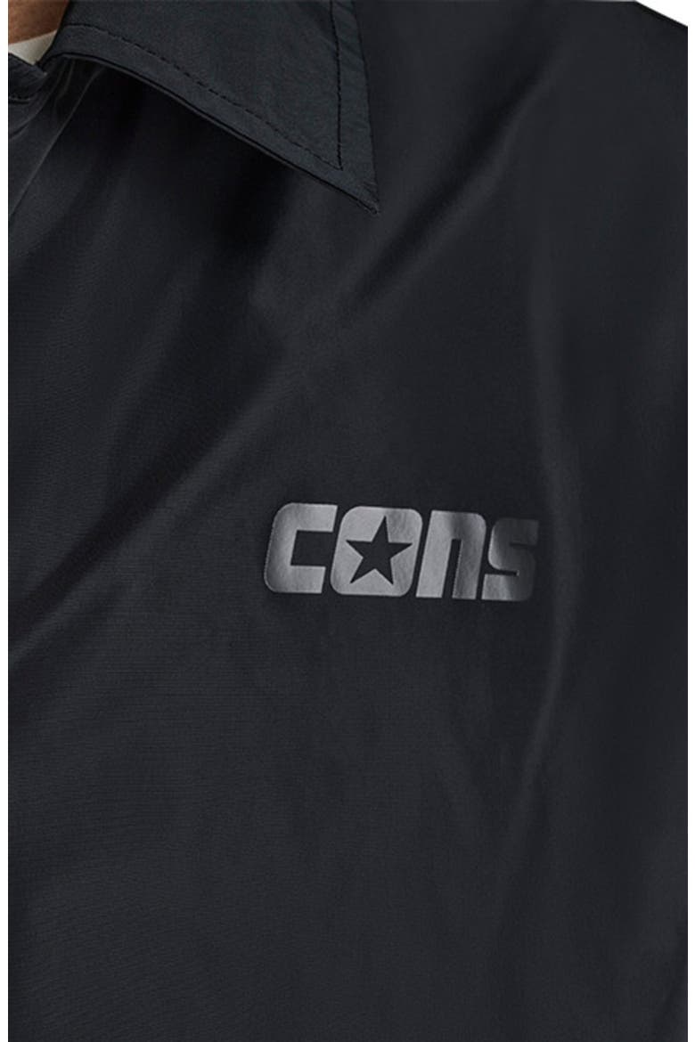 CONS Andover Skate Button Up Jacket, Alternate, color, CONVERSE BLACK