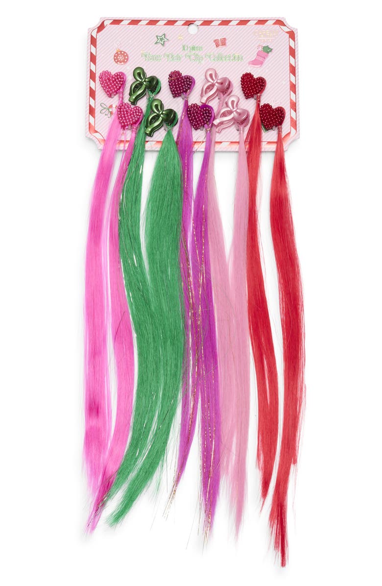 Capelli New York Faux Hair Clip-Ins, Main, color, Pink Combo